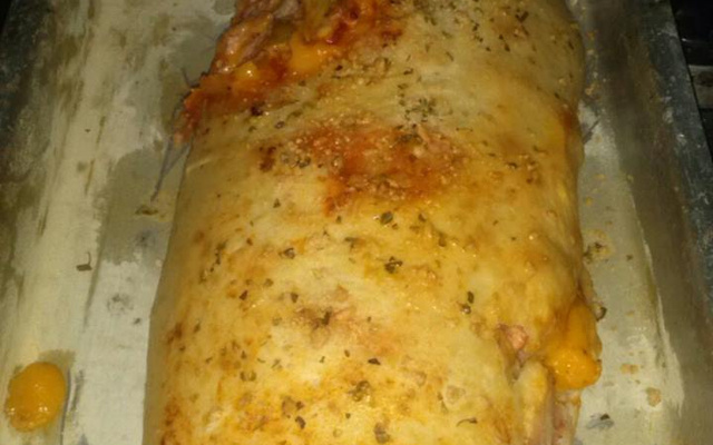 Pão enrolado e recheado fácil