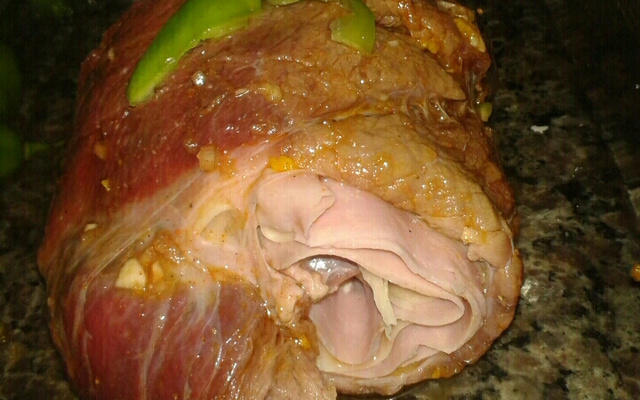 Bife recheado bovino