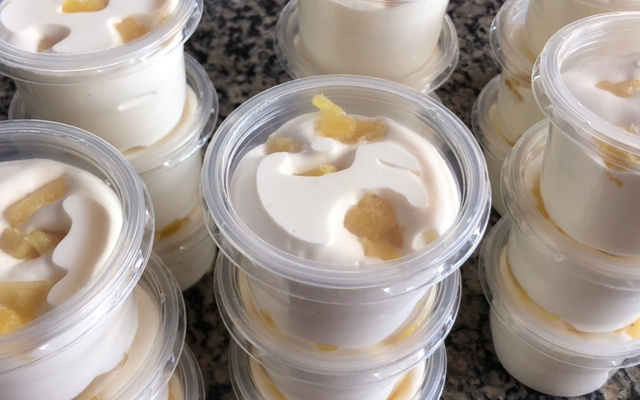 Sorvete caseiro sem açúcar