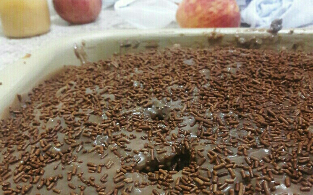 Recheio de chocolate para bolo