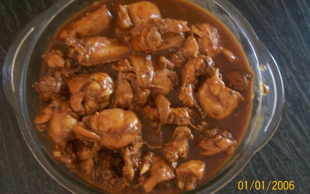 Frango com molho de cerveja Caracu