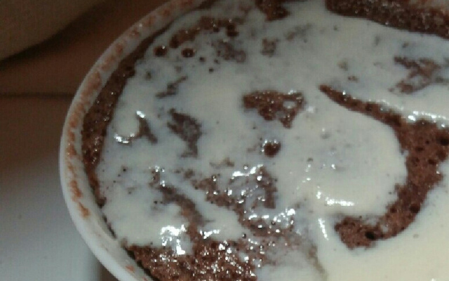 Bolo de caneca sem fermento