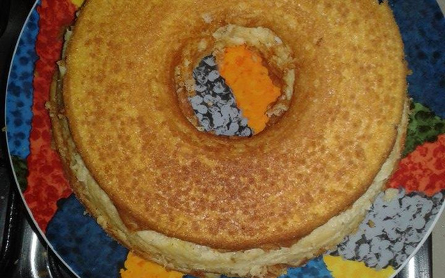 Bolo de fubá cremoso diet