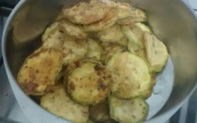 Abobrinha frita e crocante simples