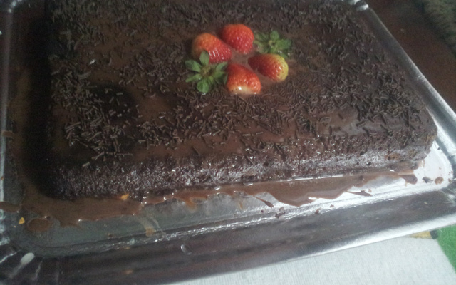 bolo de chocolate com café solúvel