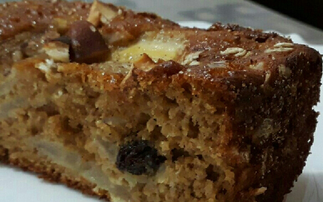 Torta de banana integral