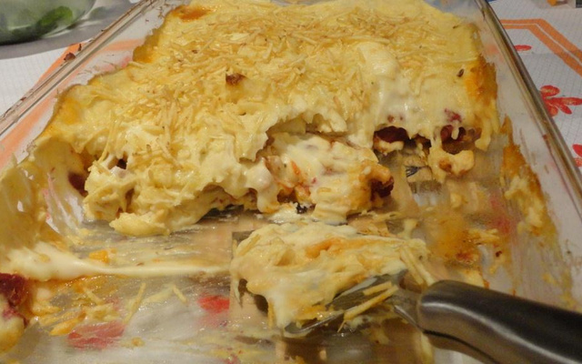 Escondidinho de carne seca