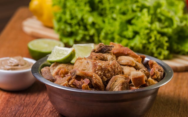 Torresmo pururuca prático de microondas