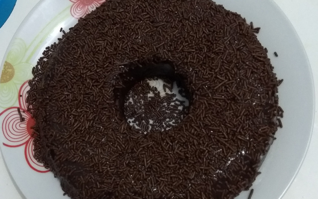 Pudim de chocolate de micro-ondas