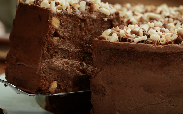 Bolo mousse de nutella