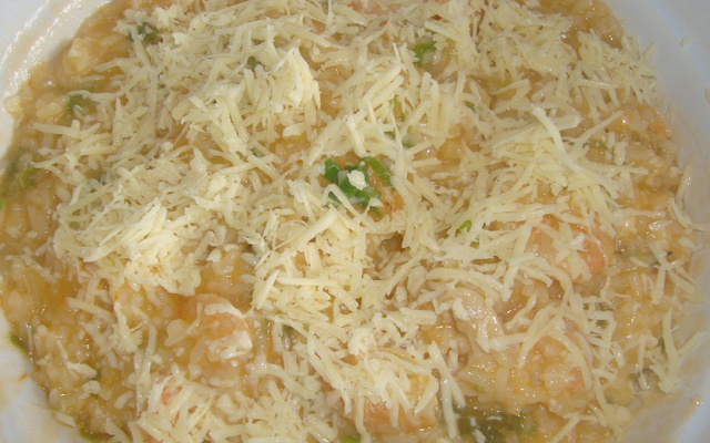 Risoto de camarão