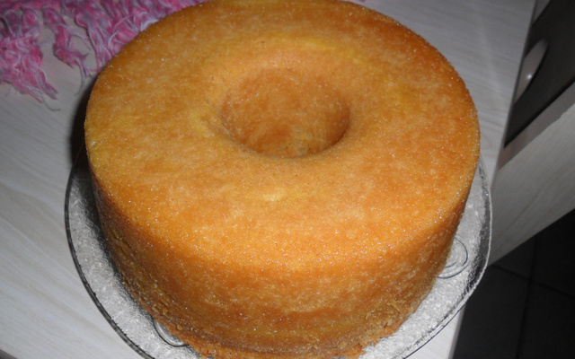 Bolo de fubá com leite de coco