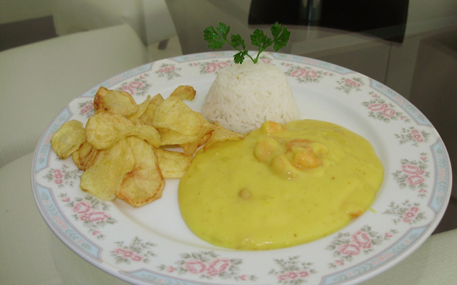 Bobó de camarão com batata baroa