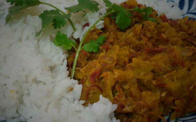 Carne seca com abóbora