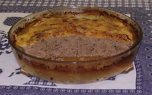 Carne moída de forno