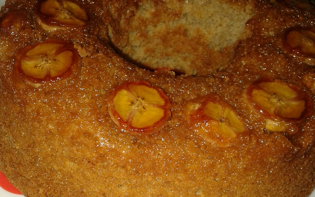 Bolo de banana com linhaça