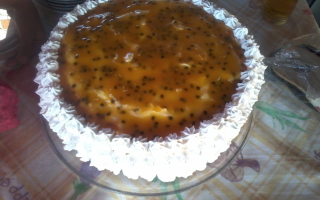 Bolo mousse de maracujá