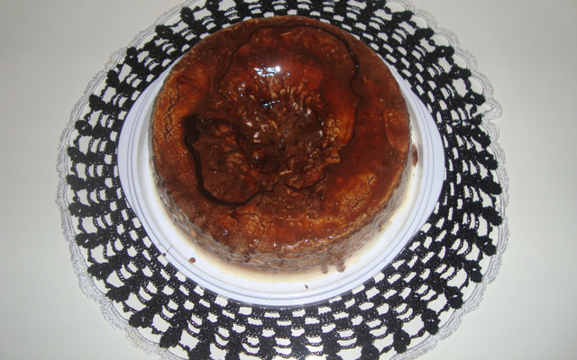 Pudim gelado tipo sorvete