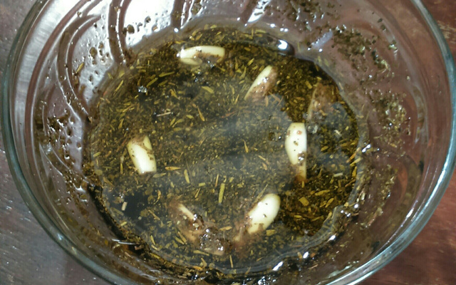 Molho de vinho para salada