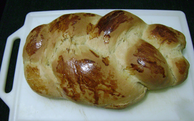 Pão com leite condensado