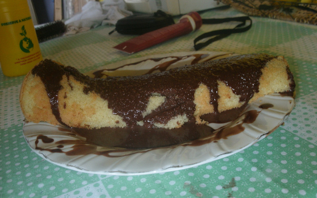 Rocambole de chocolate