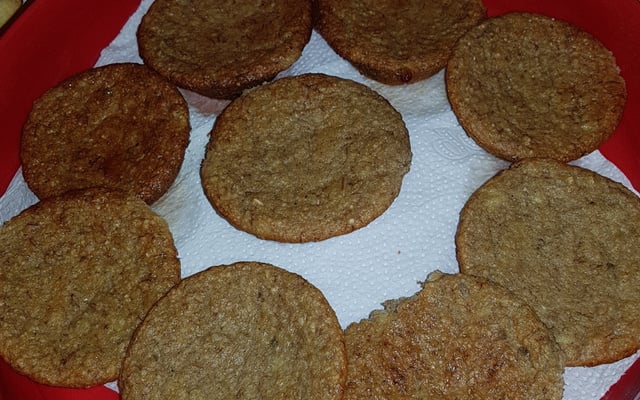 Bolinho de banana com aveia para as crianças