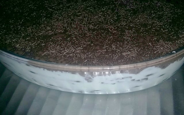 Torta de bolacha cremosa