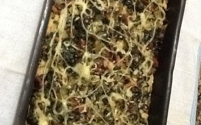 Torta de ricota e escarola