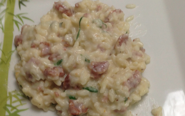 Risoto de linguiça Blumenau