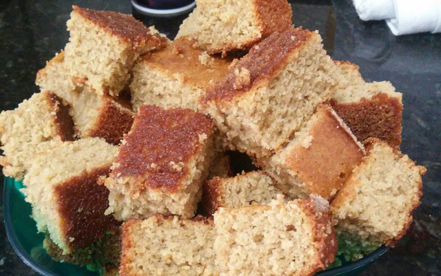 Bolo de banana de liquidificador