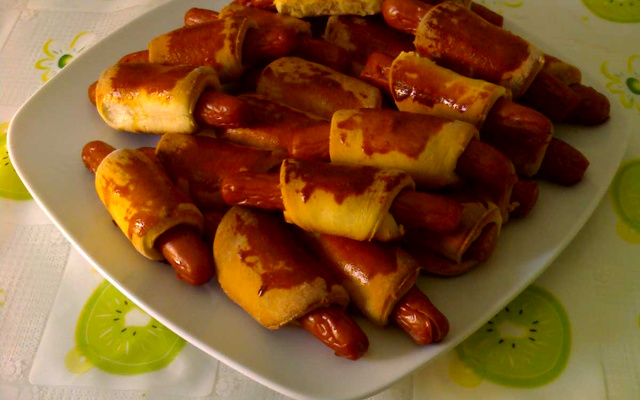 Enroladinho de salsicha