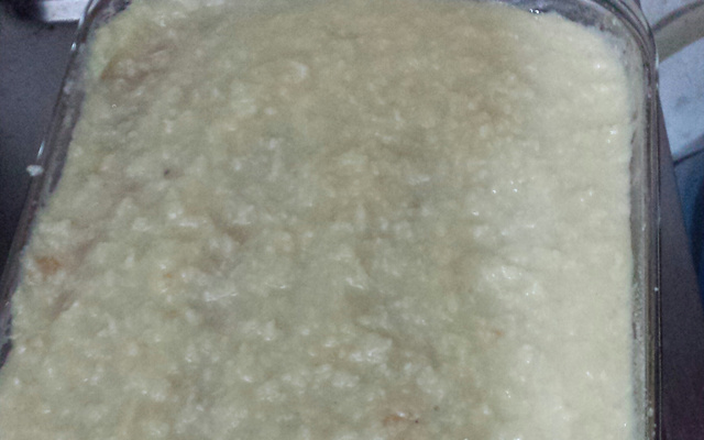 Calda branca para bolo