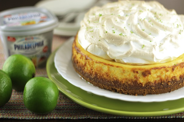 Cheesecake de limão com merengue
