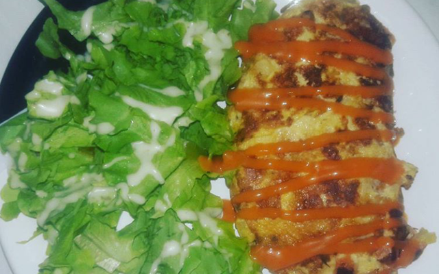 Omelete de batata-doce fit (pré treino)