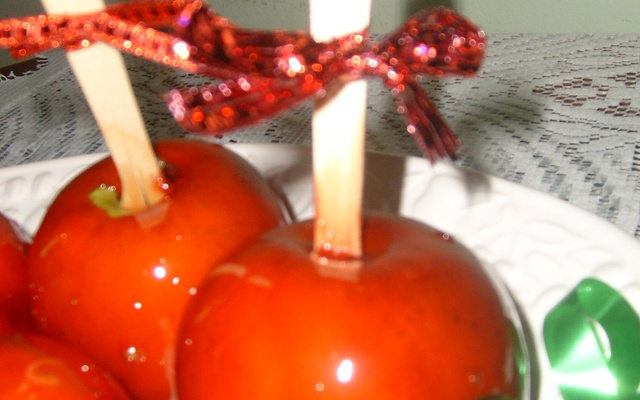 Maçã do Amor de Cristal