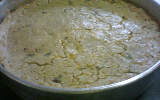 Torta de frango com seleta de legumes