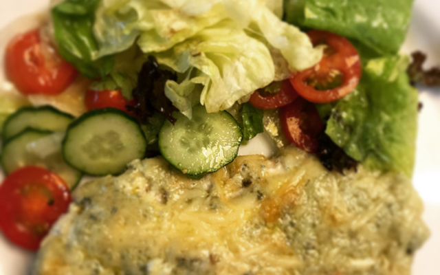 Filé de frango ao molho de gorgonzola