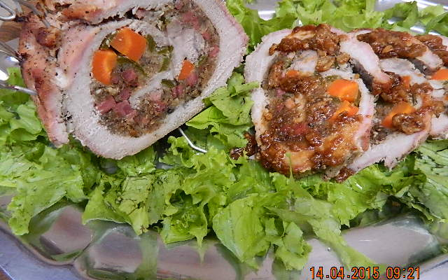 Lombo recheado delicioso