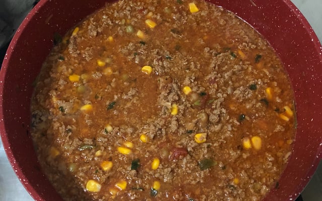 Carne moída saborosa