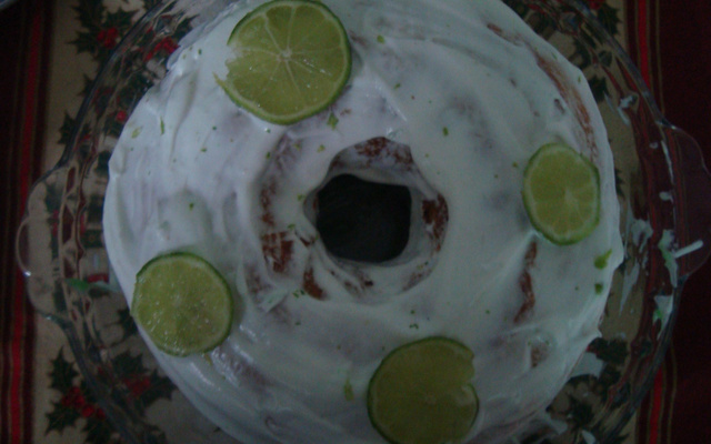 Bolo de limão com sorvete
