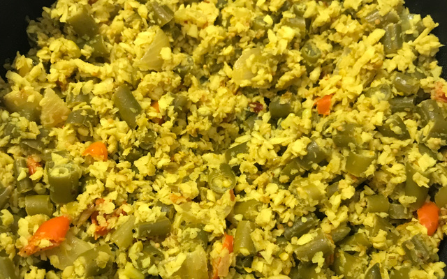 Vagem com coco ralado