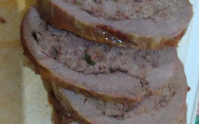 Lagarto recheado suculento