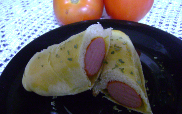 Enroladinho de salsicha