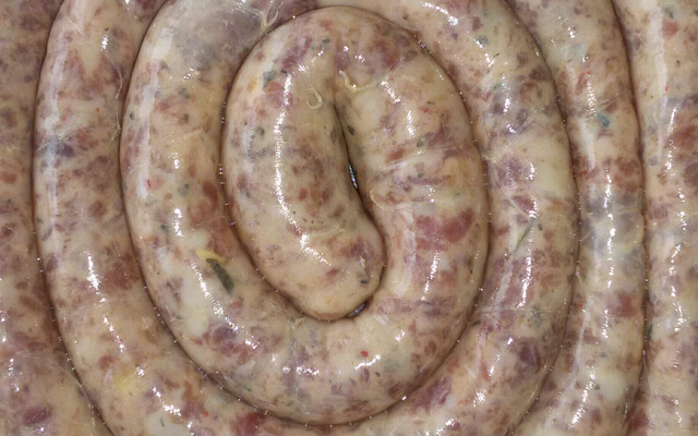 Lingüiça de porco sem conservantes do Marcos