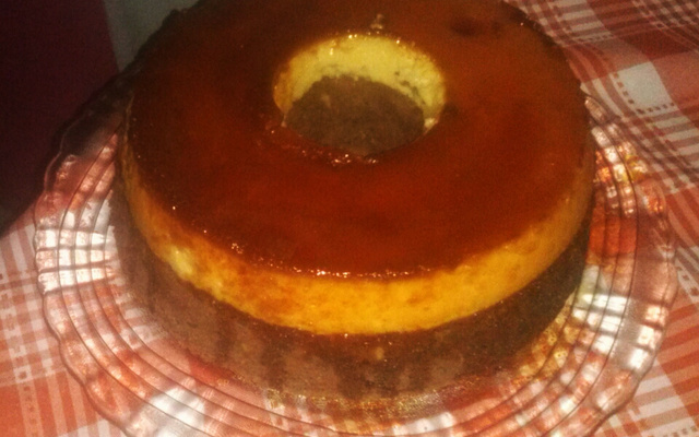 Bolo pudim de chocolate
