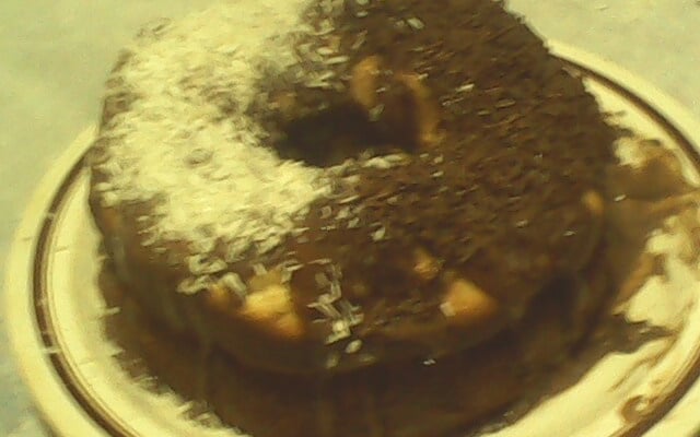 Cobertura de chocolate com creme de leite