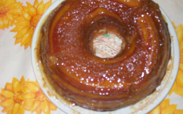 Bolo caramelizado de banana da Cida