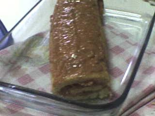 Rocambole de Doce de Leite com Coco