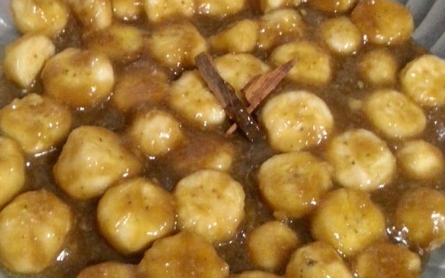 Banana caramelizada (receita simples)