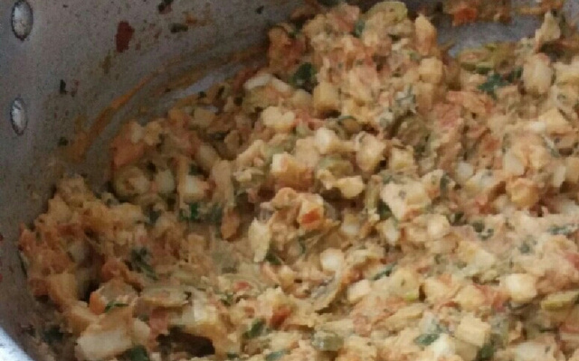 Recheio de palmito para empadas, tortas e pastéis